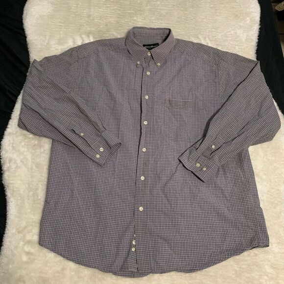 Eddie Bauer Mens Button Down Multicolor Cotton Shirt Size Large - Picture 1 of 7